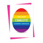 Personalised Easter Card For Kids Rainbow Egg, thumbnail 3 of 4