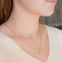 Gold Plated Sterling Silver Infinity Ring Necklace, thumbnail 2 of 3