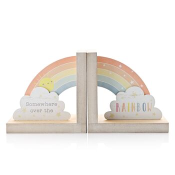 Personalised Wooden Rainbow Bookends, 2 of 2