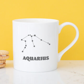 Aquarius Constellation China Mug, 3 of 10