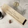 Personalised Love Heart Wooden Wine Bottle Box, thumbnail 4 of 4