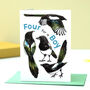 New Baby Boy Magpie Card, thumbnail 1 of 8