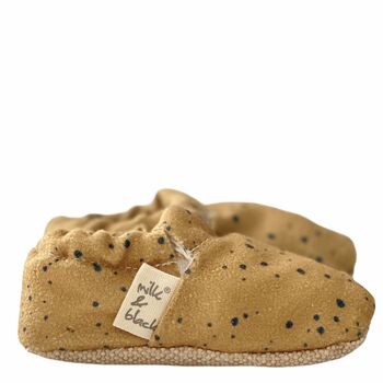 Dotted Cotton Moccasins For Babies And Toddlers, 2 of 2