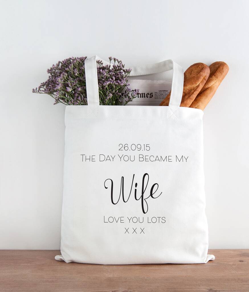 The Day You Became My Wife Tote Bag By Sarah Hurley ...