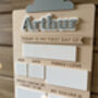 Personalised First And Last Day Of School Sign Memory Board, thumbnail 1 of 9