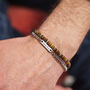 Men's Personalised Stainless Steel Double Layer Beaded Bracelet, thumbnail 1 of 7