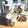 Set Of Six China Palace Mugs In Peacock Design, thumbnail 5 of 10