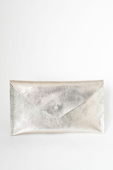 Metallic Silver And Gold Leather Purse And Pouch, 5 of 7