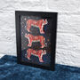 Navy Tiger Foiled Art Print, thumbnail 5 of 6