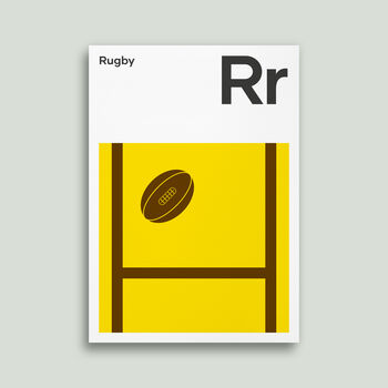 Rugby Posters And Prints, Gifts For Rugby Fans, 3 of 5