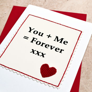 'You + Me Forever' Anniversary Card, 2 of 2