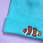 Clownfish Embroidered Beanie Hat, thumbnail 1 of 2