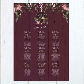 Burgundy Bloom Wedding Stationery, 10 of 11