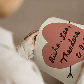 Personalised Family Heart Print – It’s A Forever Kind Of Love, 9 of 11