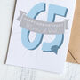 Personalised 65th Blue Sapphire Anniversary Card, thumbnail 1 of 2