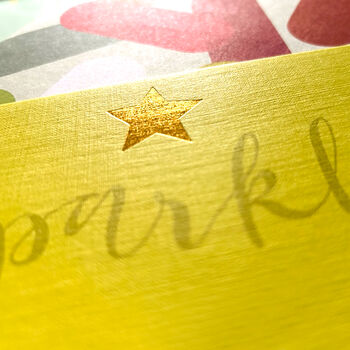 Mini Gold Foiled Sparkle Card, 3 of 5