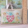 Valentine's Fabric Lavender Bag Gift For Her, Cherub Keepsake Love Token, thumbnail 11 of 12