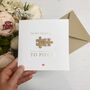 Jigsaw Pieces Gold Foiled Love Card, thumbnail 3 of 3