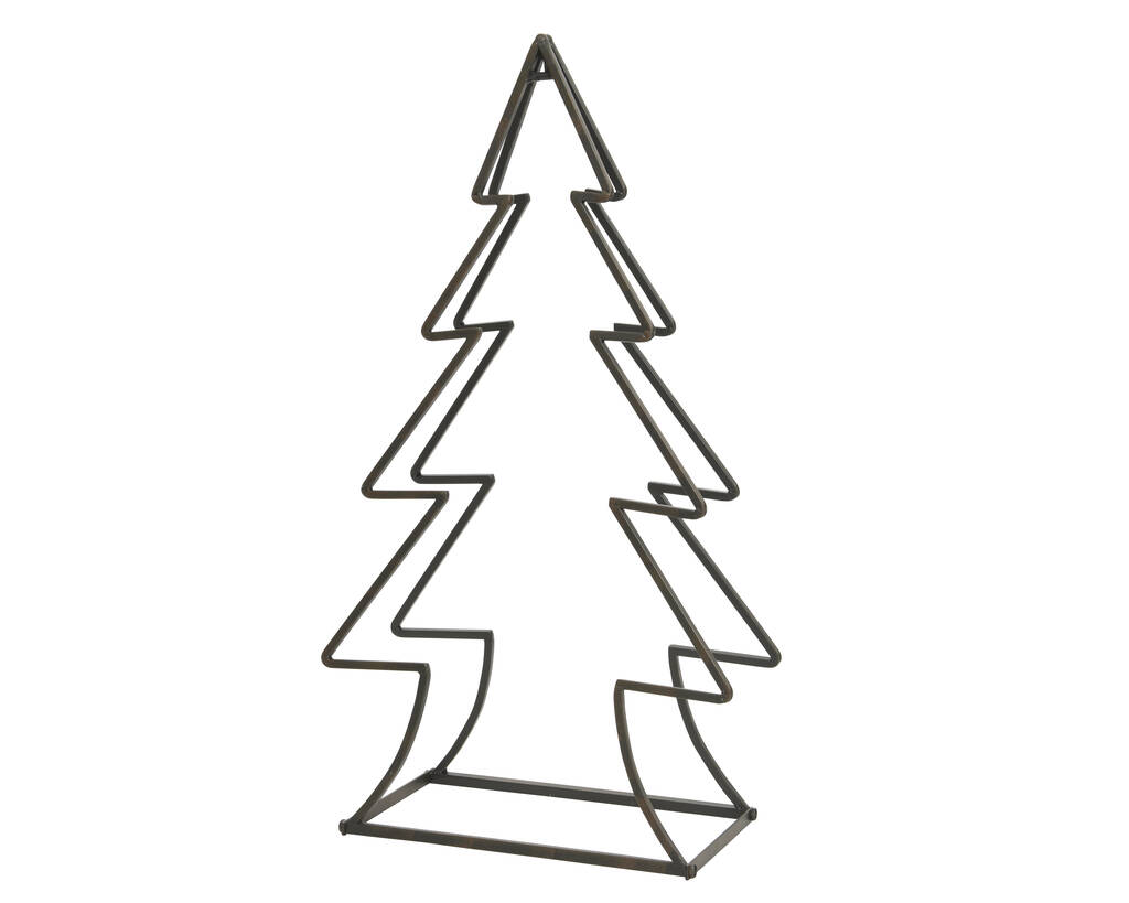 metal christmas tree log store by ella james