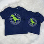 Sibling Brother Sister Dinosaur T Shirt Set, thumbnail 3 of 5