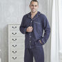 Personalised Dad And Child Navy Cotton Pyjama Set, thumbnail 4 of 8