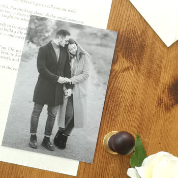 A Letter To My Wife On Our Wedding Day Personalised Keepsake, 6 of 12