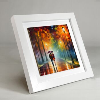 Autumnal Reflections Framed Ceramic Art Tile, 6 of 10