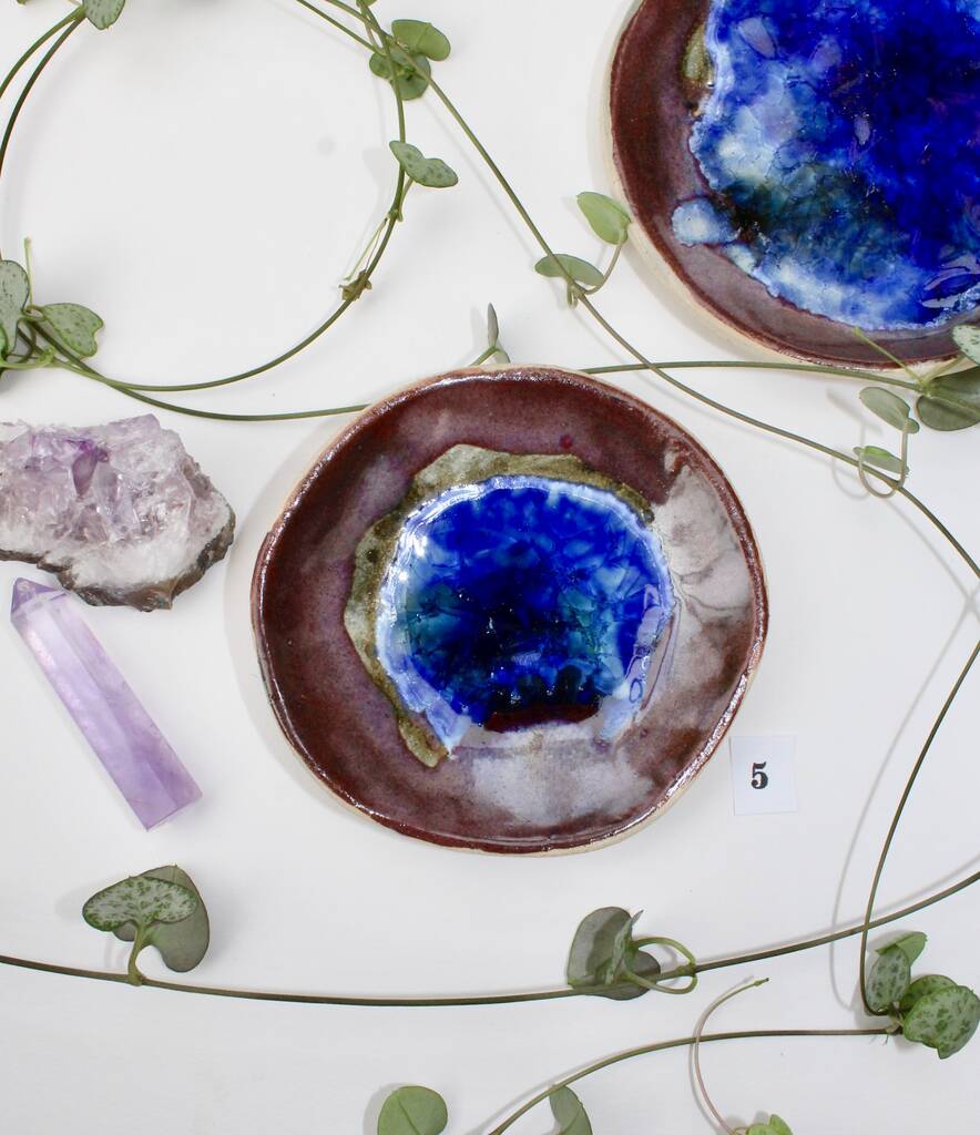 Recycled Glass Decorative Ceramic Bowl By Little Brick House Ceramics