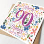 Personalised 90th Birthday Card, thumbnail 2 of 2