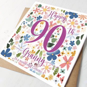 Personalised 90th Birthday Card, 2 of 2