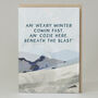 Scottish 'Weary Winter' Cozy Christmas Card, thumbnail 1 of 2