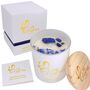 Gardenia Scented Candle Infused With Lapis Lazuli Crystals, thumbnail 5 of 10