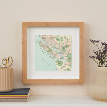 Personalised Vancouver Map Print Wall Art, 3 of 5