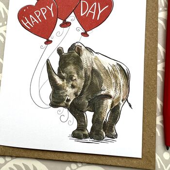Rhino Valentine's Day Card, 3 of 3
