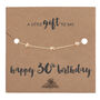 30th Birthday For Her Silver Plated Star Bracelet And Gift Wrap, thumbnail 8 of 8