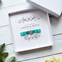 Handmade And Personalised Wedding Card With Crystal Embelishment Any Colour Ribbon, thumbnail 1 of 12