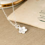 Flower Friendship Necklace In Sterling Silver, thumbnail 3 of 10