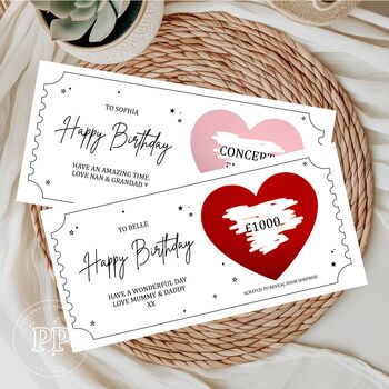 Birthday Scratch Card, Personalised Birthday Scratch To Reveal, 3 of 12