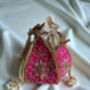 Hot Pink Silk Potli/Wrist Bag, thumbnail 3 of 5