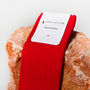 Luxury Cotton Socks Gift Box In London Red, thumbnail 5 of 5