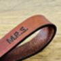 Personalised Leather Keyring, Spanish Brown, thumbnail 11 of 11