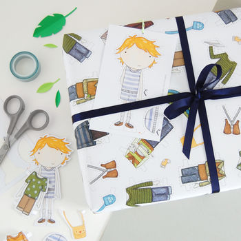 Colin Paper Doll Wrapping Paper Set, 4 of 12
