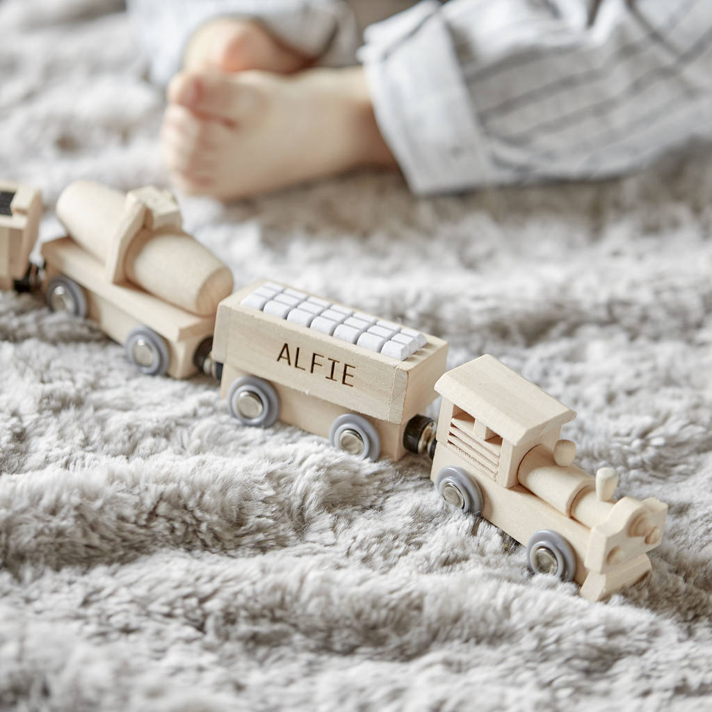 Image of Personalised Wooden Train