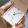 Gold Plated Enamel Star Initial Necklace, thumbnail 6 of 9