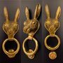 Brass Hare Door Knocker Brass Finish, thumbnail 3 of 5