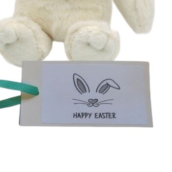 Happy Easter Cream Bunny, Gift Card And Gift Box, 6 of 8