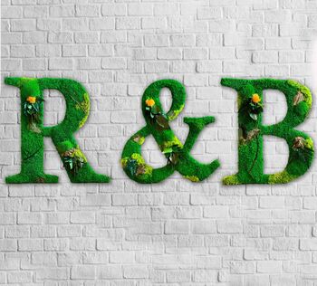 Moss Letters, Wooden Letters For Wedding, 5 of 5