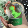 Personalised Name Dinosaur T Rex Snow Globe, thumbnail 2 of 6