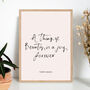 Beauty Inspirational Quote Wall Print, thumbnail 1 of 2