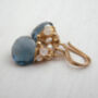 Aquamarine Quartz, Moonstone And Pearl Earrings, thumbnail 8 of 10